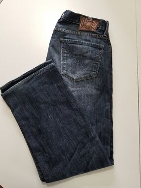 Citizens of Humanity Jeans | Mid rise relaxed straight leg Sz 32 - Leather patch